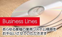 Business Lines：あらゆる業種の業務システム構築をお手伝いさせていただきます